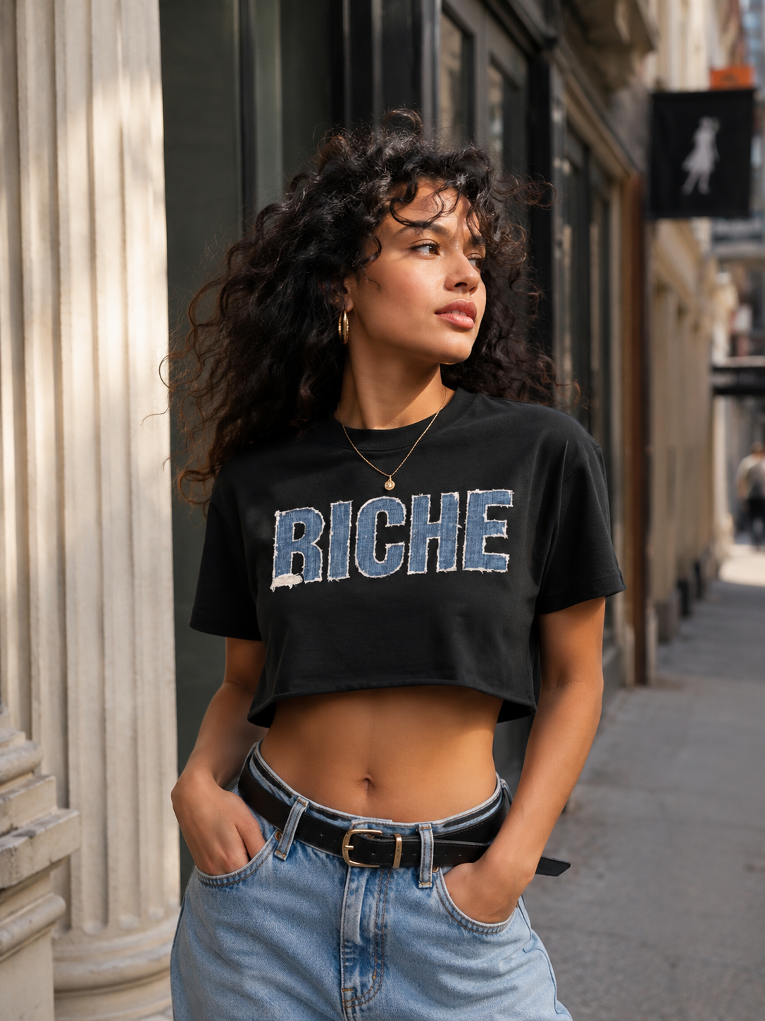 Richness You Can Feel- Crop Tee